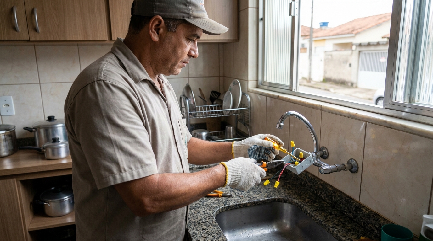 Adequação de Ponto Elétrico em Santos‑SP
